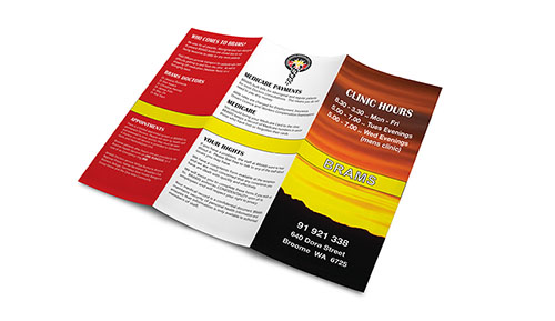 BRAMS Clinic Brochure designed by Kimberley Web Design